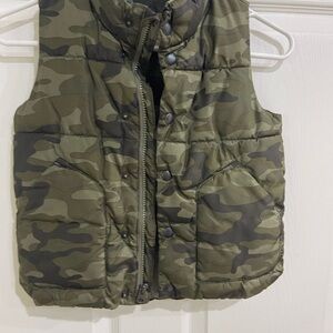 GAP Kids Green Camouflage Vest